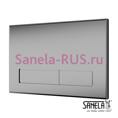 Кнопка SLW 54 (для инсталляции SLR 21, нержавейка) арт: 04542 Sanela Чехия (фото, схема)