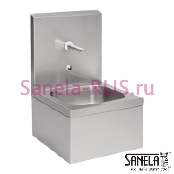 Нержавеющая мойка с автоматическим краном SLUN 04E