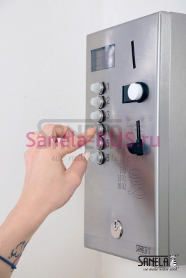 Встроенный монетный и жетонный автомат для 4-12 душей, выбор автоматом SLZA 02MZ арт: 88022 Sanela Чехия (фото, схема)