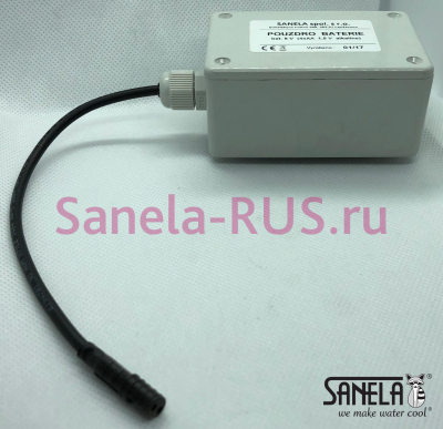 Корпус (квадратный) для батарейки с Muller проводом 6В  арт:  Sanela Чехия (фото, схема)