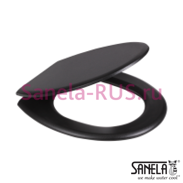 Чёрное пластмассовое сиденье для унитаза SLZN 31D Чёрное пластмассовое сиденье для унитаза SLZN 31D