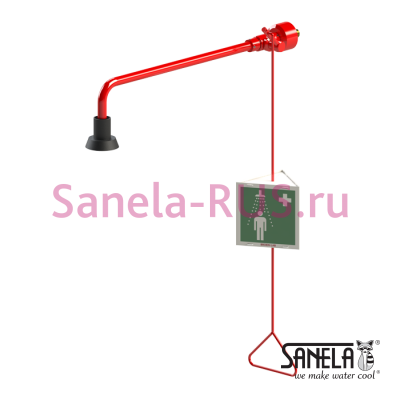 Аварийный душ SLSN 24 арт: 92240 Sanela Чехия (фото, схема)