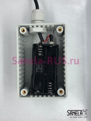 Корпус (квадратный) для батарейки с Muller проводом 6В  арт:  Sanela Чехия (фото, схема)