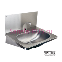 Нержавеющая раковина с задней стенкой и сенсорным смесителем SLUN 02EB (ПРОМО)